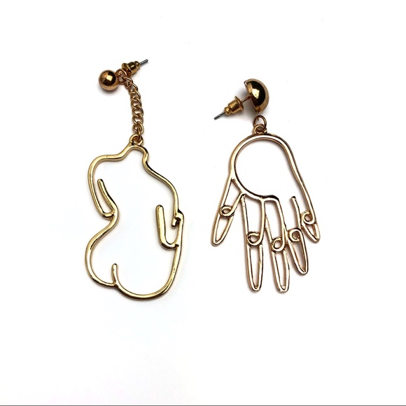 Urban Outfitters Jewelry - Illustrated Body Figure Earrings